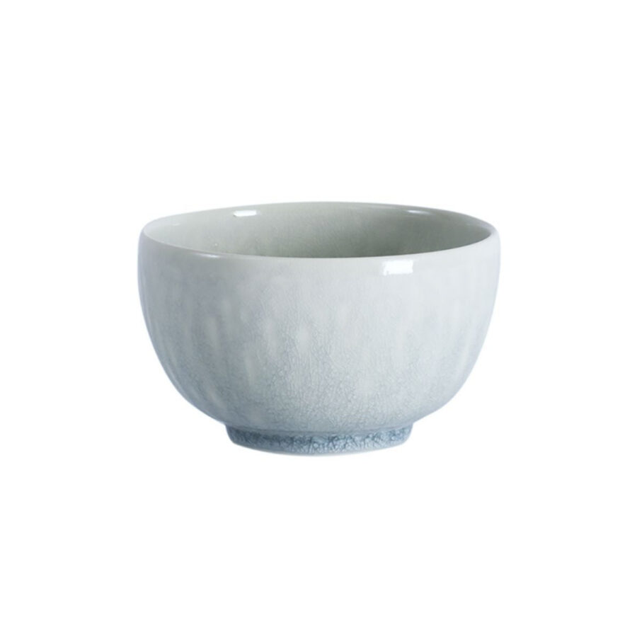 Opal White Contemporary Large Glazed Bowl