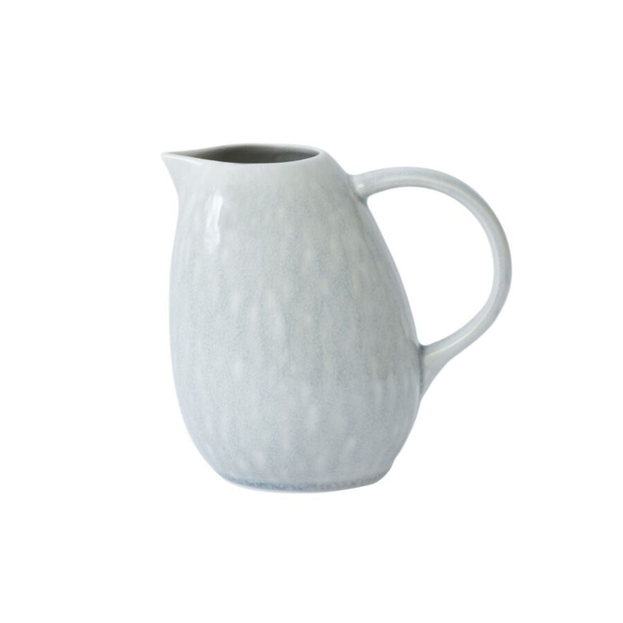 Everyday Opal White Stoneware Pitcher