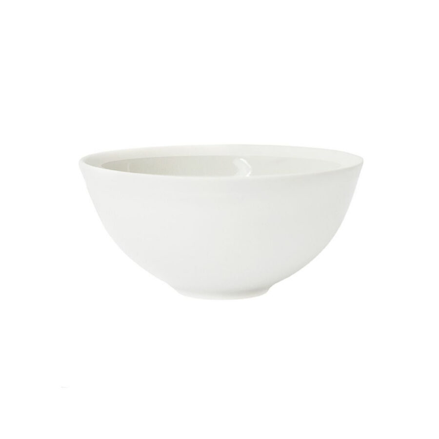 Quartz White Stackable Large Stoneware Bowl