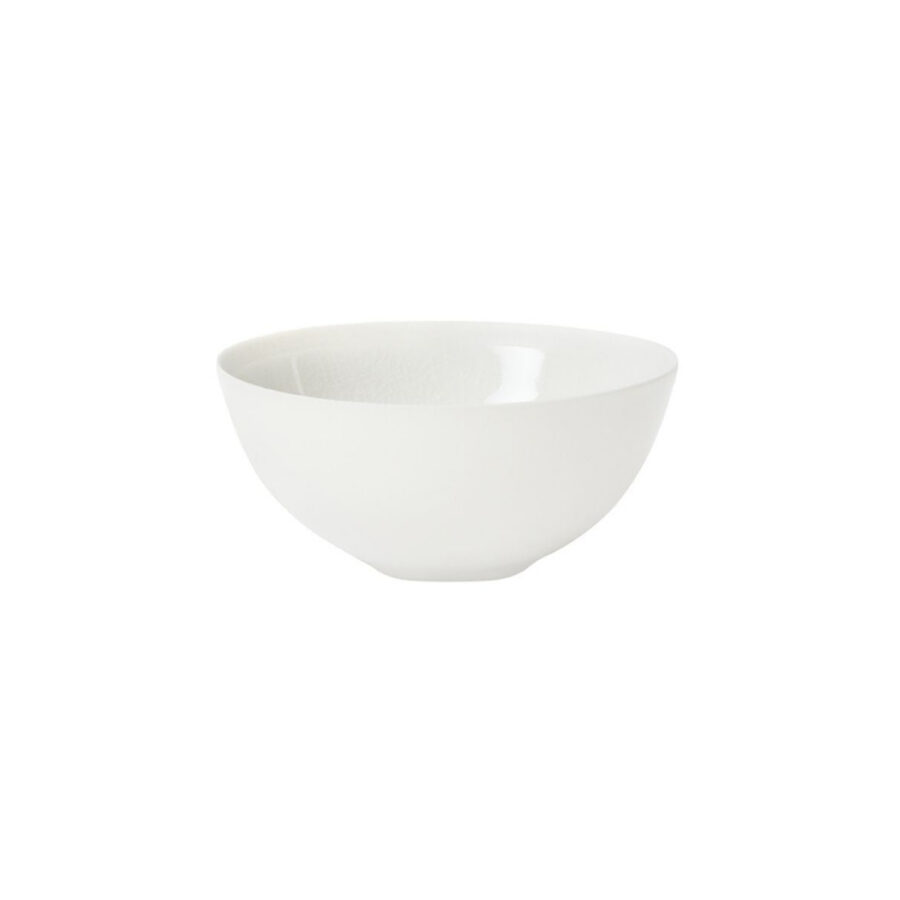 Quartz White Hand-Finished Medium Table Bowl