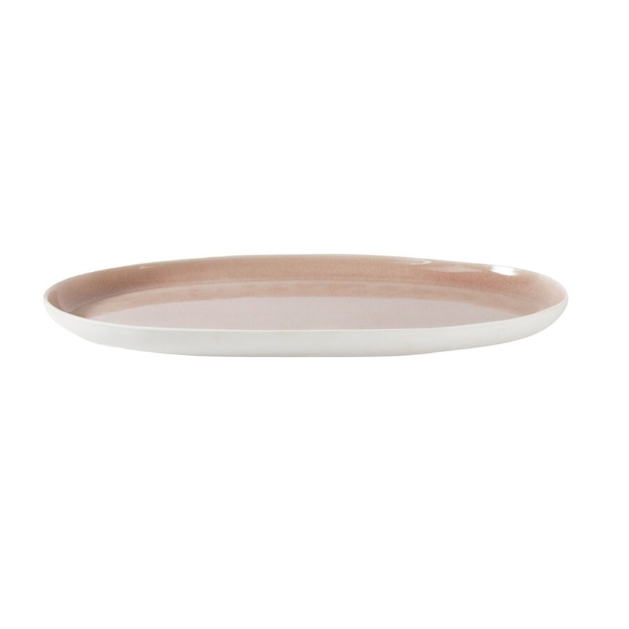 Organic Tamarisk Green Oval Serving Tray